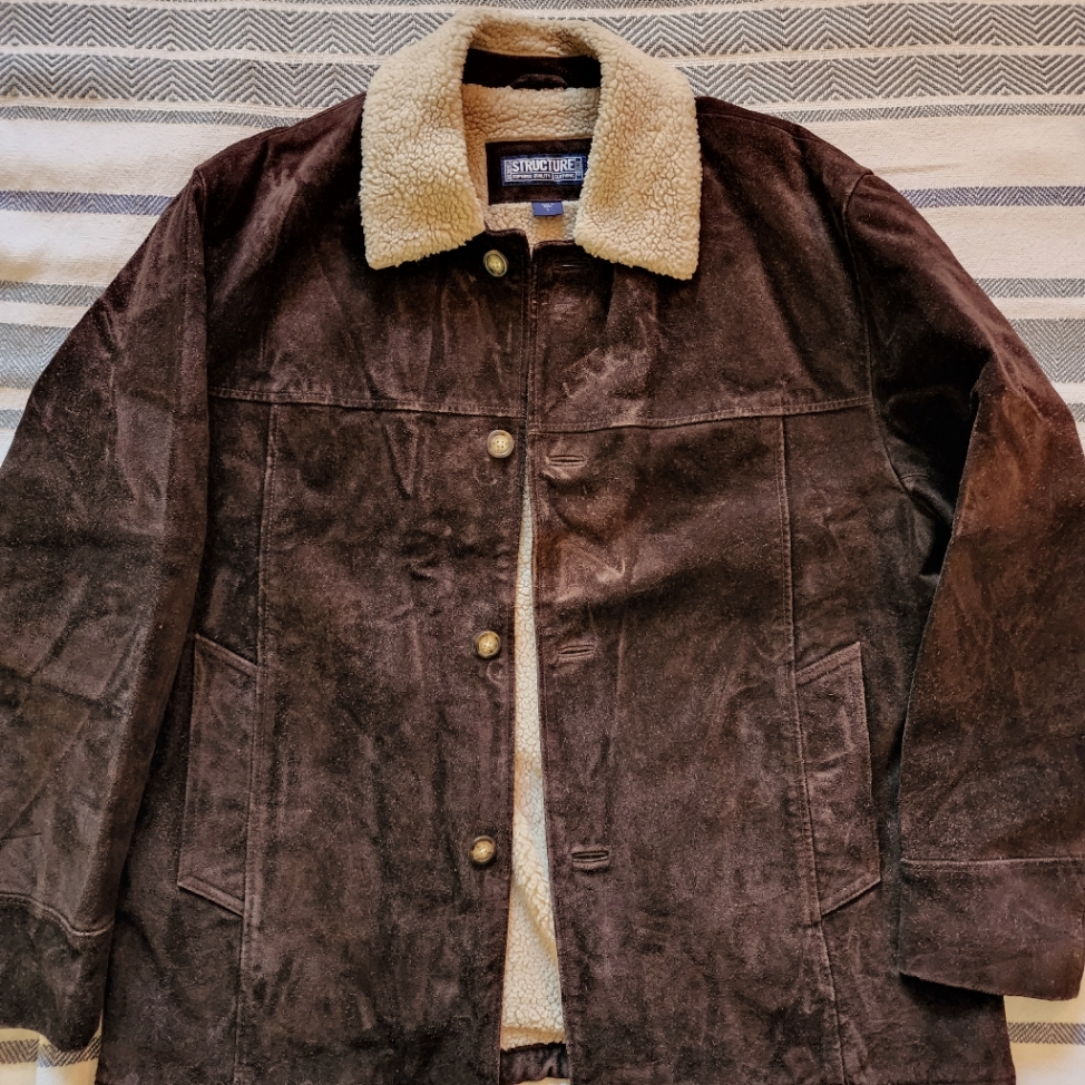 Structure Leather Jacket